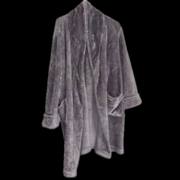 Unisex one size fits most mint robe Gray grey new full length (needs belt) - Picture 1 of 12